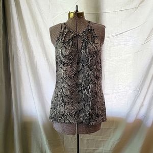 Crazy Train sleevless snake print Cami
